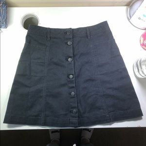 H and m black skirt
